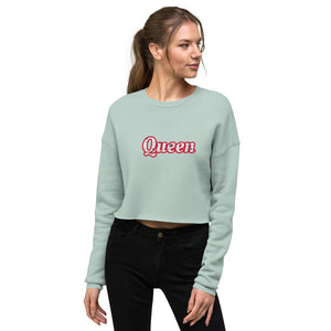 Queen Of Hearts - Women's Cropped Sweatshirt - Skip The Distance, Inc