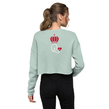 Load image into Gallery viewer, Queen Of Hearts - Women&#39;s Cropped Sweatshirt - Skip The Distance, Inc
