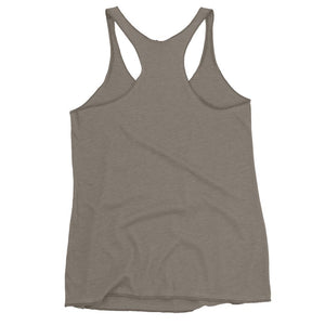 Women's Racerback Tank Gray | Skip The Distance